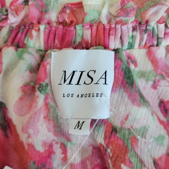 Misa Los Angeles Rumi One Shoulder Floral Dress - Picture 8 of 14